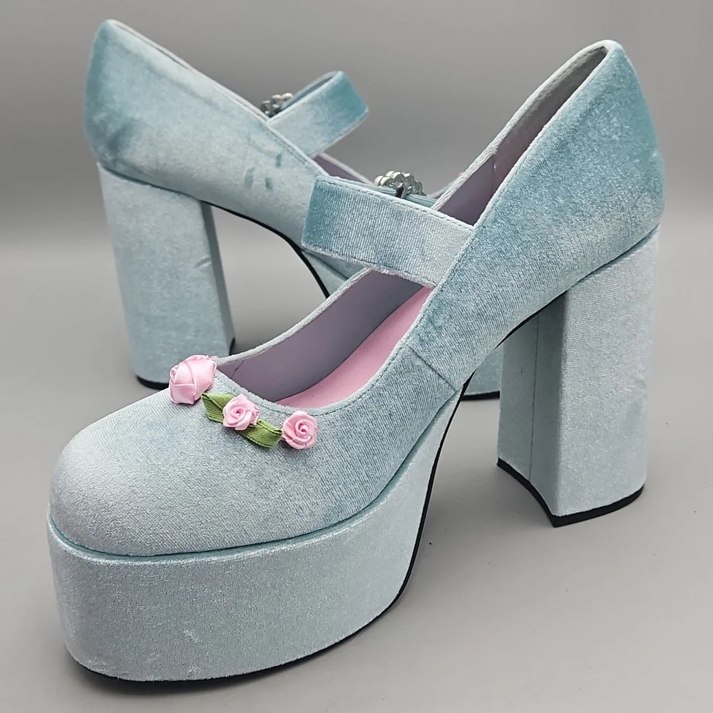 Dolls Kill Sugar Thrillz So This Is Love Platform Mary Jane’s Women 11 Sold Out! - Picture 4 of 12